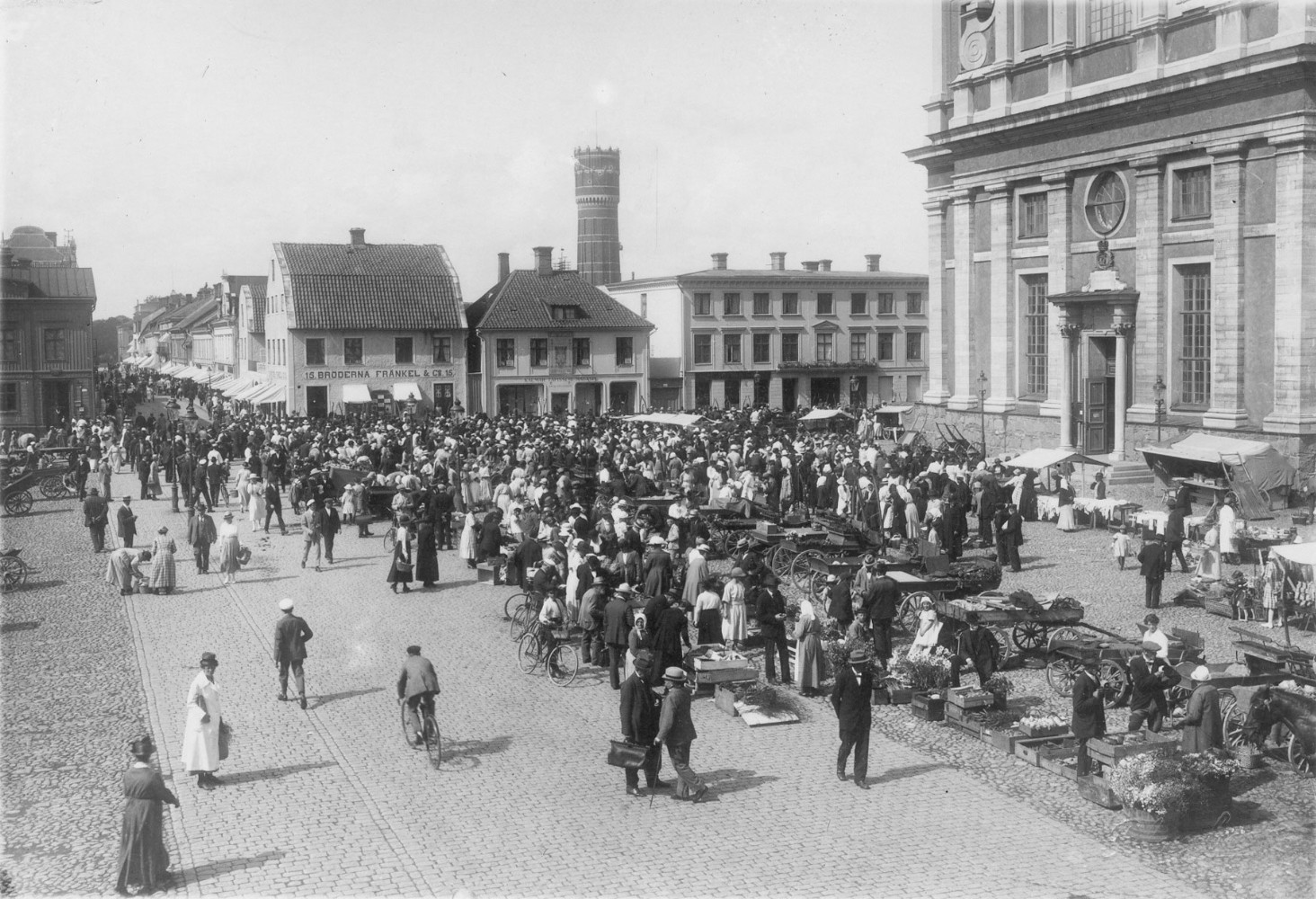 Torghandel 1921 Foto: DigitaltMuseum, Kalmar läns museum, Public Domain