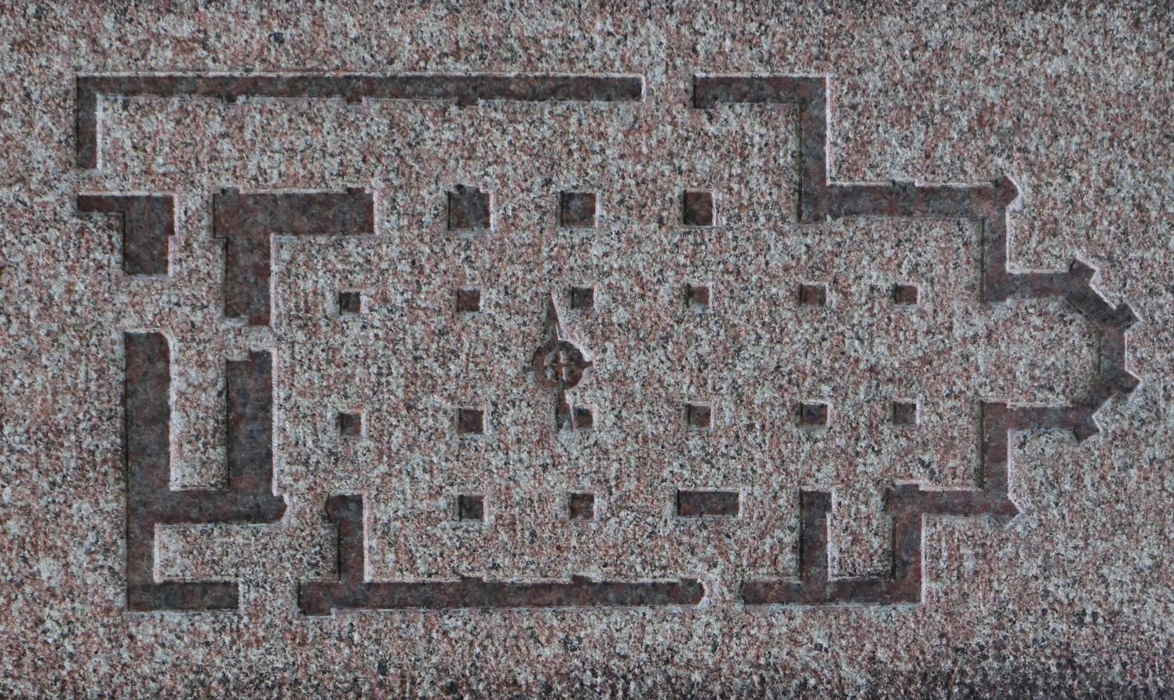 Rekonstruktion av Storkyran på fundamentet till Kristoffermonumentet Foto: Stefan Svenaeus 2023