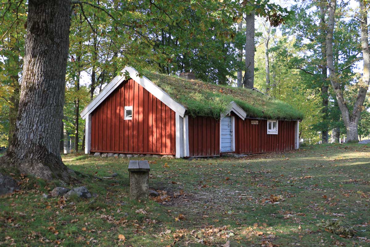 Kvilla-Tildas stuga Båtsmansstuga från Kvilla 1700-tal Foto: Stefan Svenaeus 2023