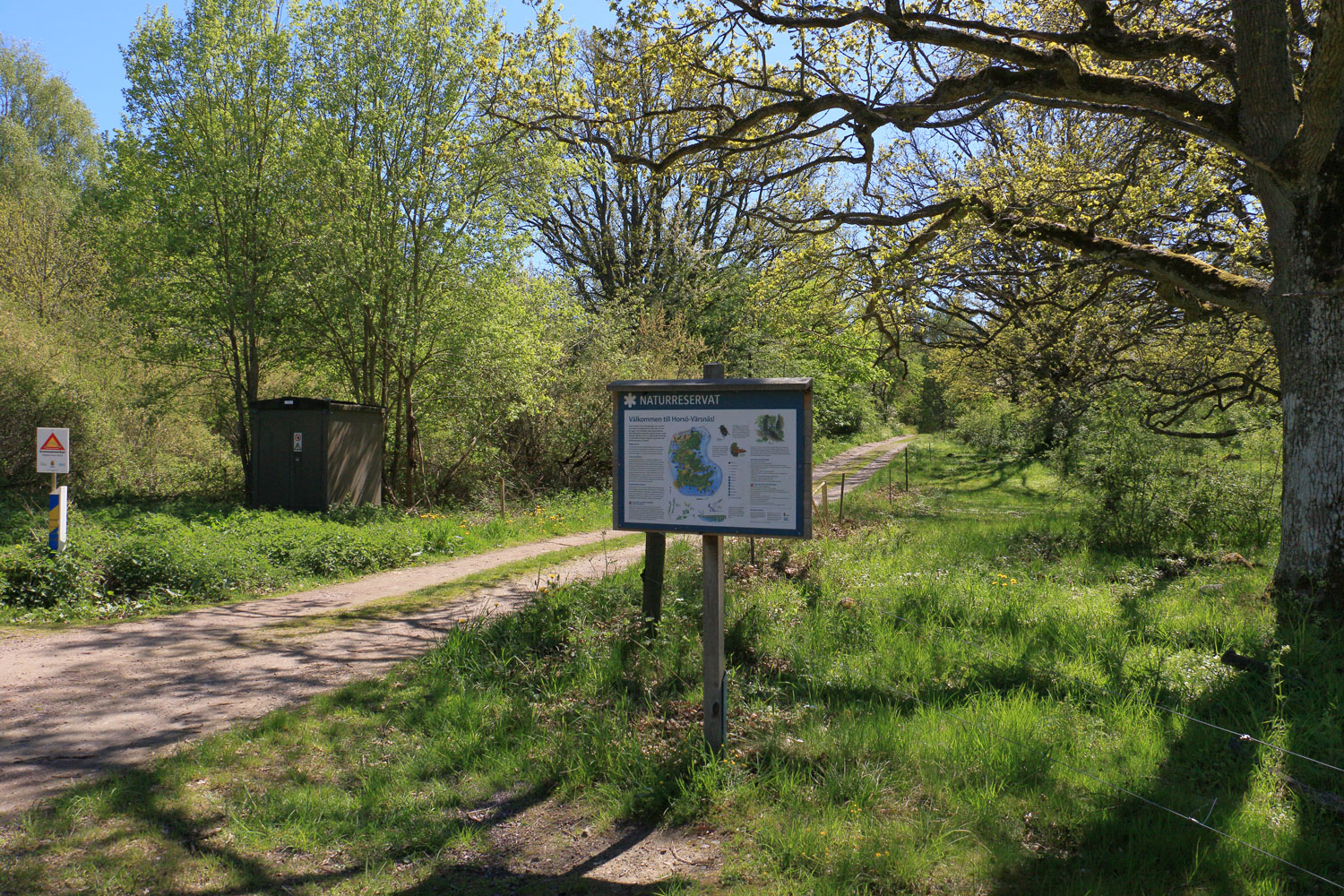 Vägen in i reservatet från norr Foto: Stefan Svenaeus 2024