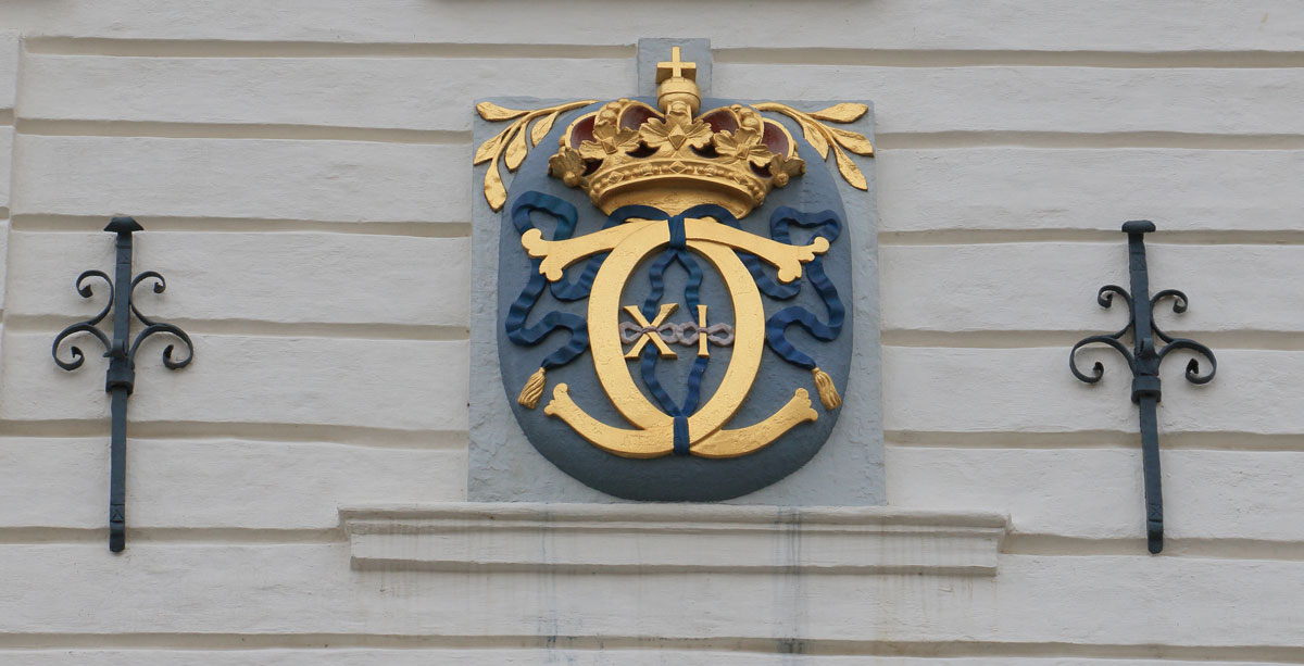 Karl XI:s monogram Foto: Stefan Svenaeus 2024