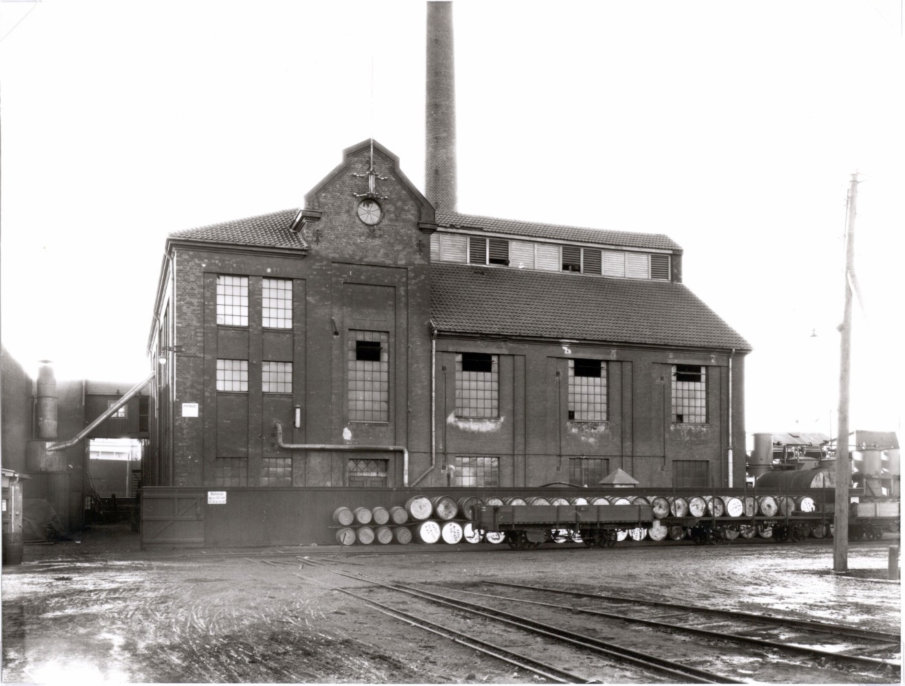Extraktionsverket vid Oljefabriken Svea på Barlastholmen 1931 Foto: Olson, Walter DigitaltMuseum Kalmar Läns Museum Public Domain